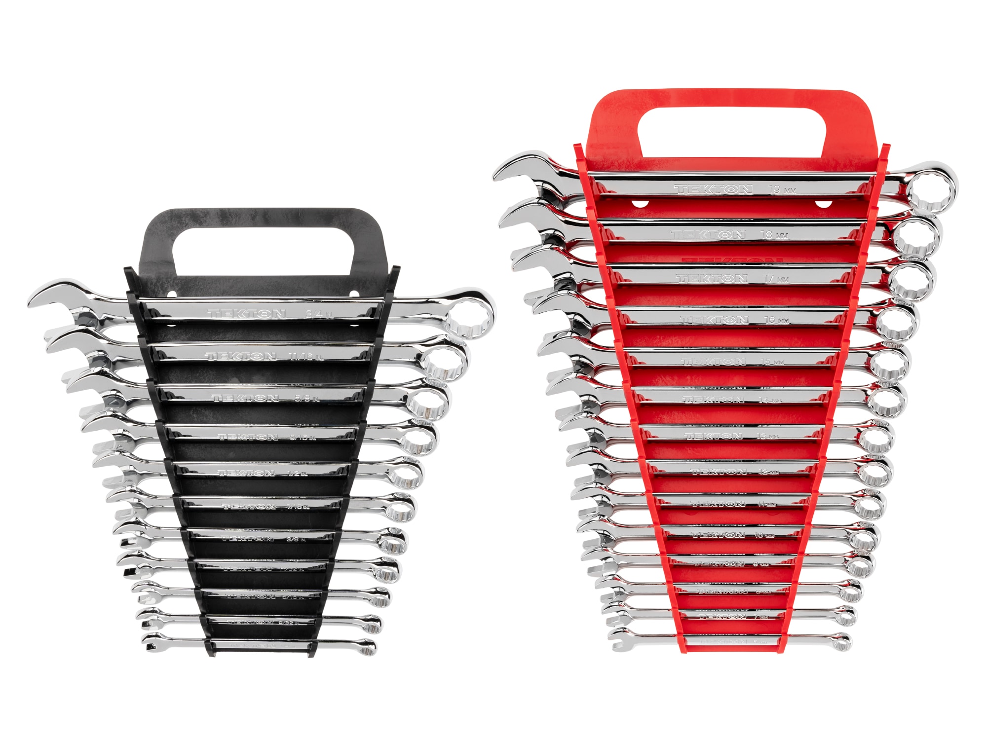 TEKTON 25 -Piece Set 12-point Metric and standard (SAE) Standard Combination Wrench Includes Hard Case - Image 1
