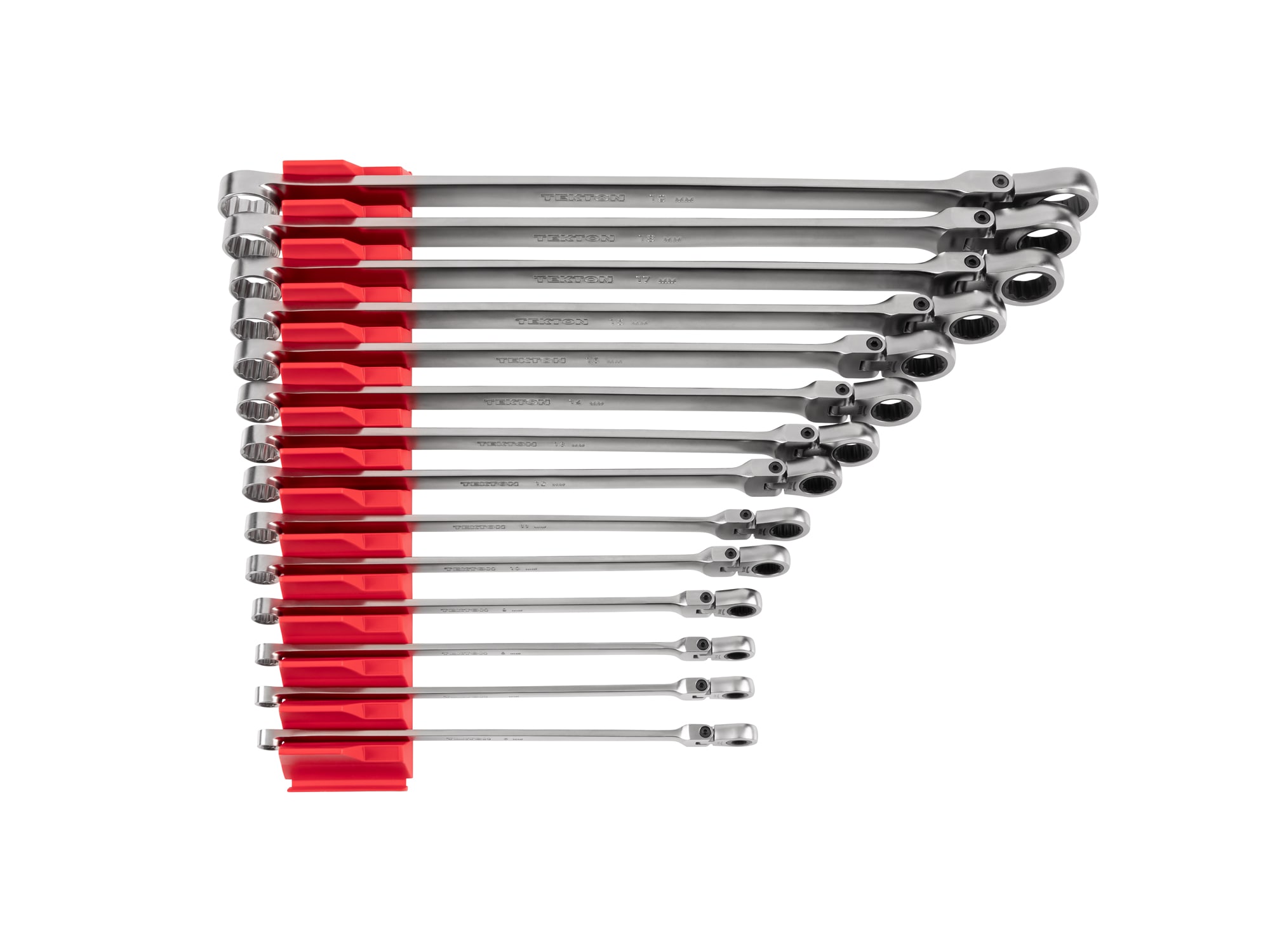 TEKTON 14 -Piece Set Metric Flexible Head Ratchet Wrench - Image 1