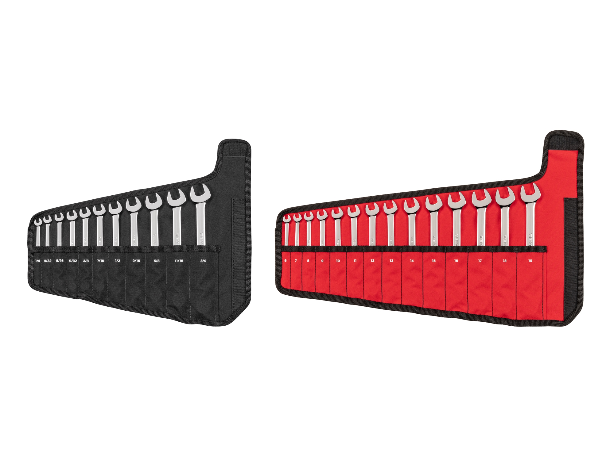 TEKTON 25 -Piece Set 12-point Metric and standard (SAE) Standard Combination Wrench Includes Soft Case - Image 1