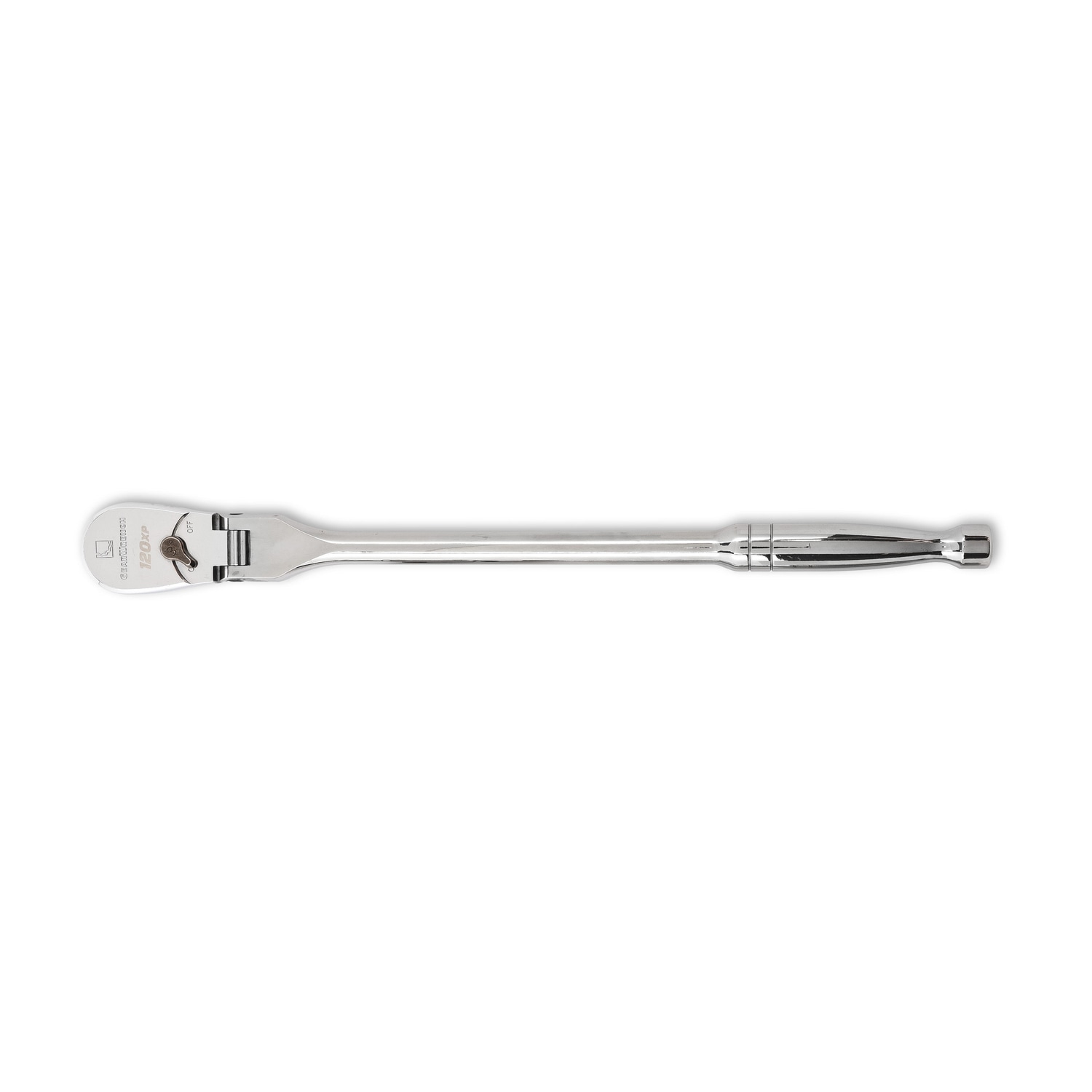GEARWRENCH 120 -Tooth 1/2-in Drive Full polish Handle Flexible Head Ratchet - Image 1