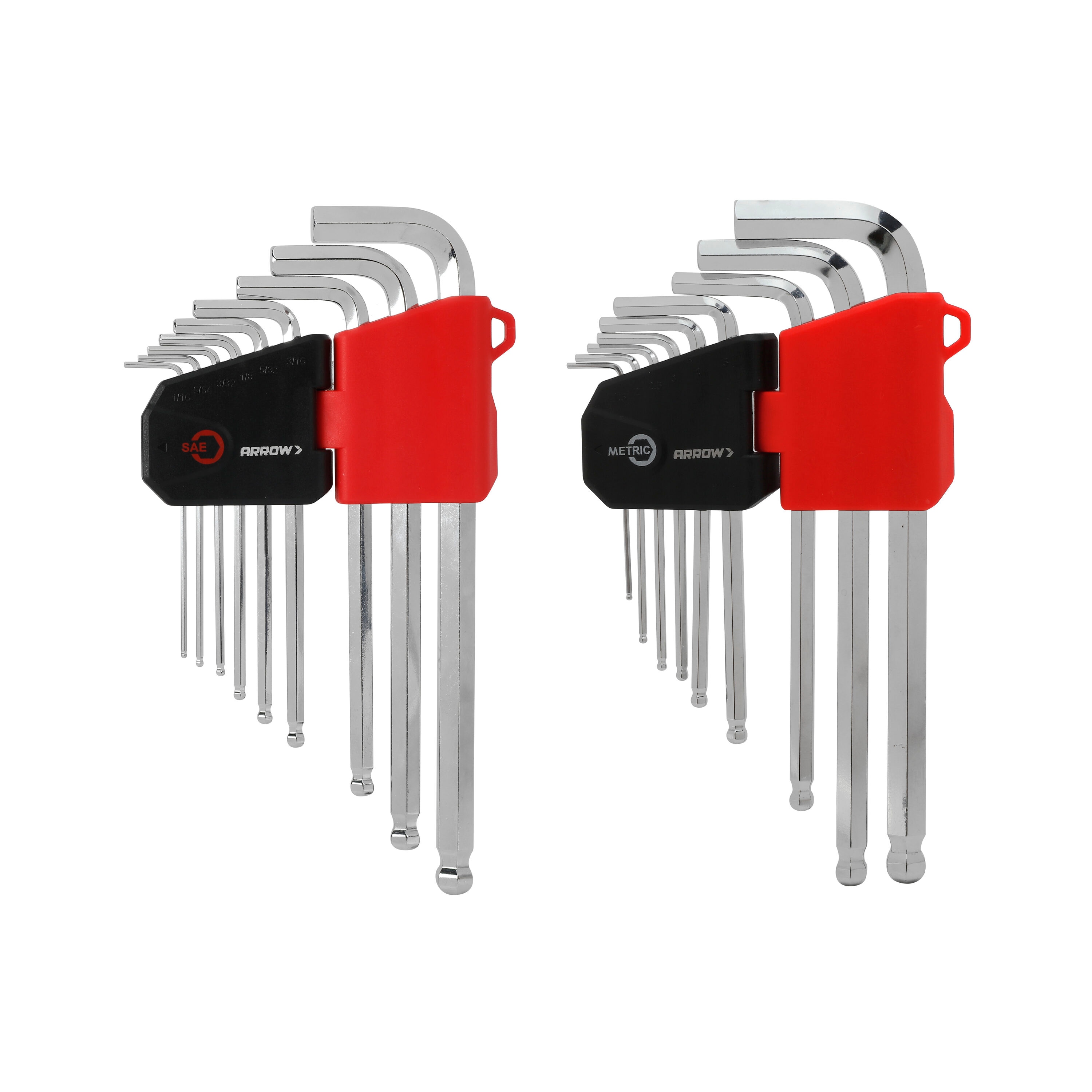 Arrow Fastener Assorted Metric and standard (SAE) 9 -Pieces Hex key set - Image 1