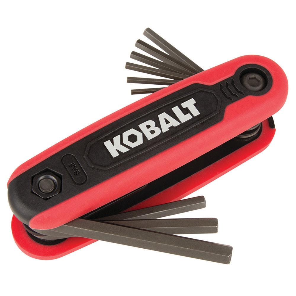 Kobalt Folding Assorted Standard (SAE) 9 -Pieces Hex key set - Image 1