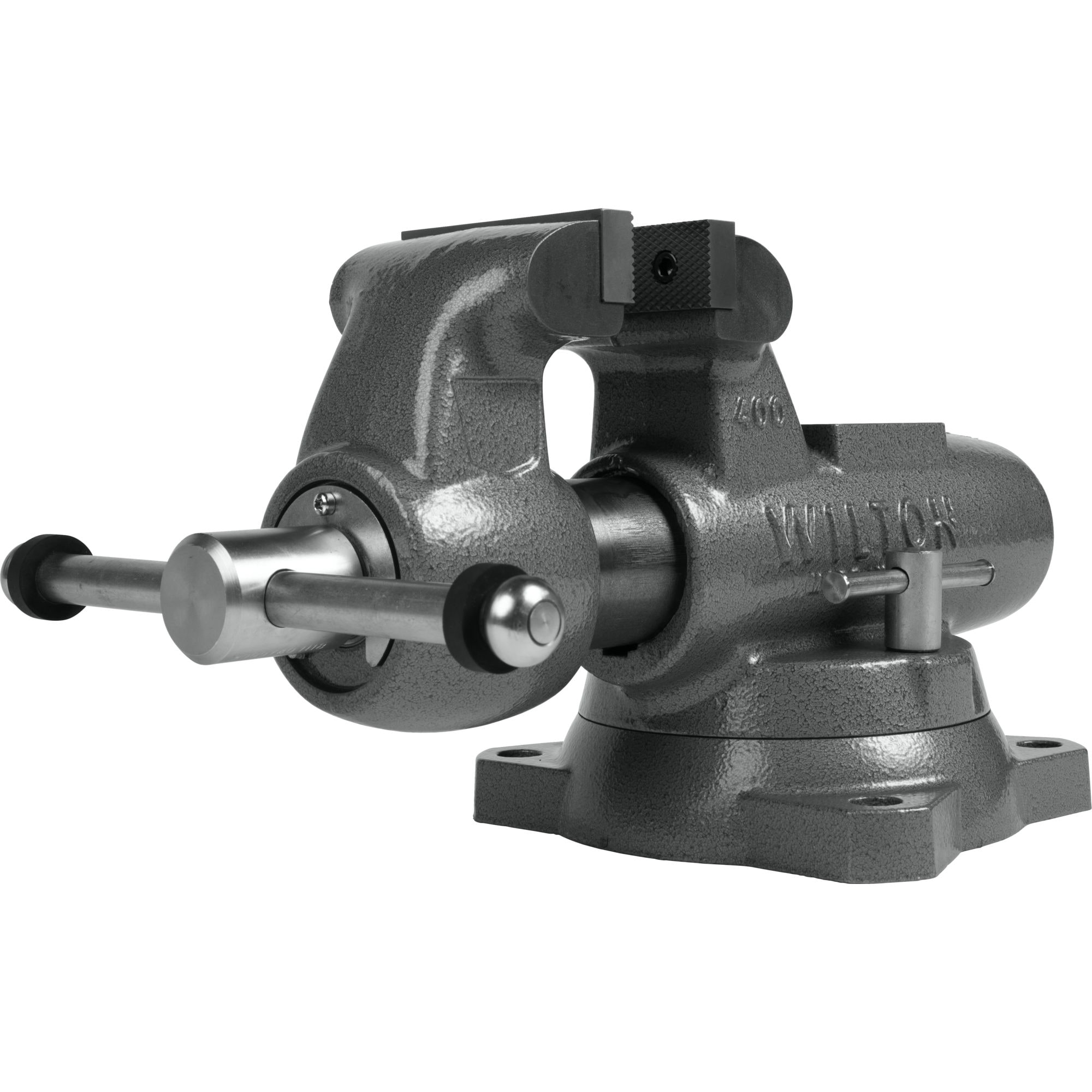 Machinist 4 in. Jaw Round Channel Vise with Swivel Base - Image 1