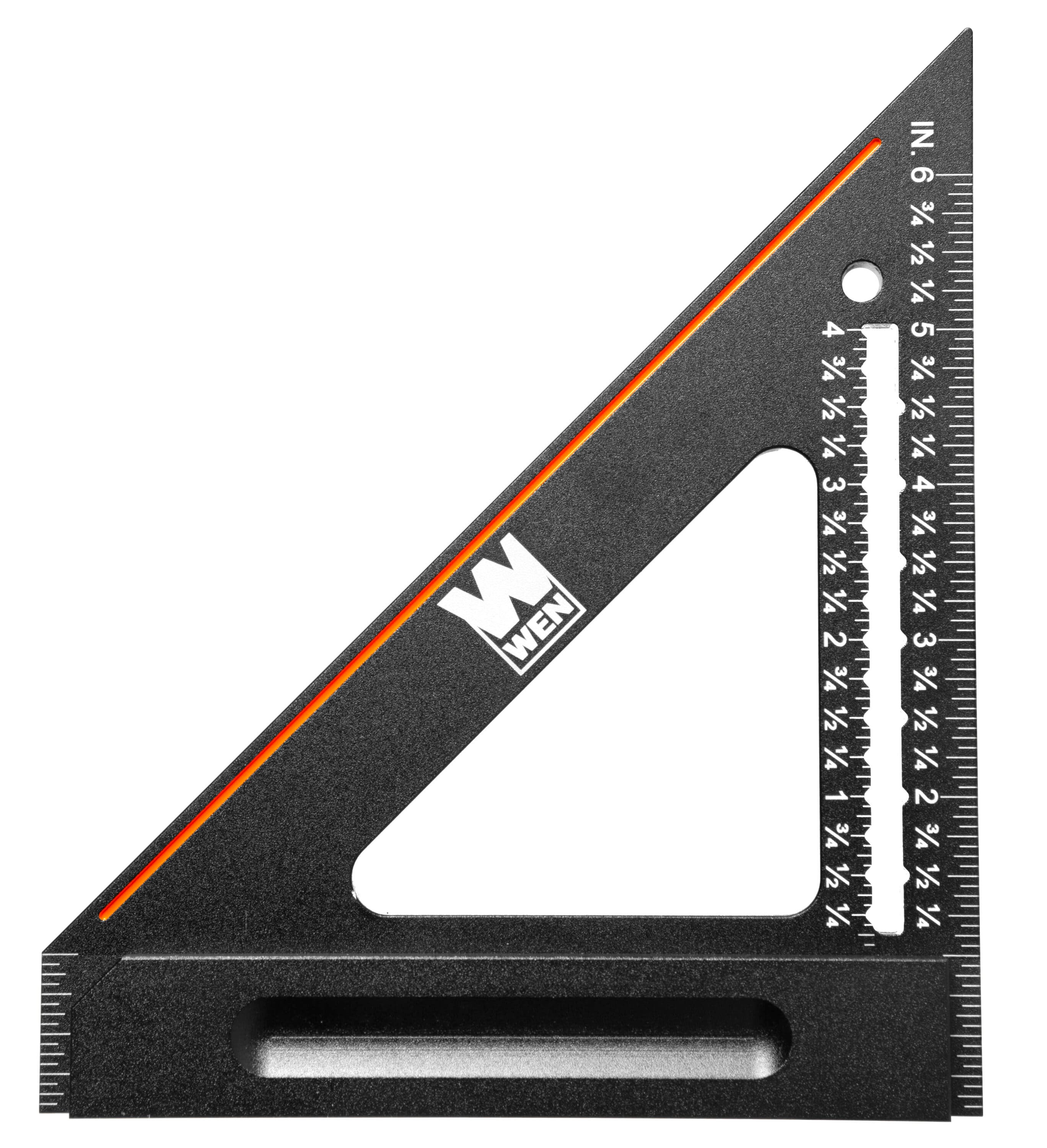 6 in. Right Angle Heavy-Duty Precision Aluminum Imperial Carpenter's Square and Layout Tool - Image 1
