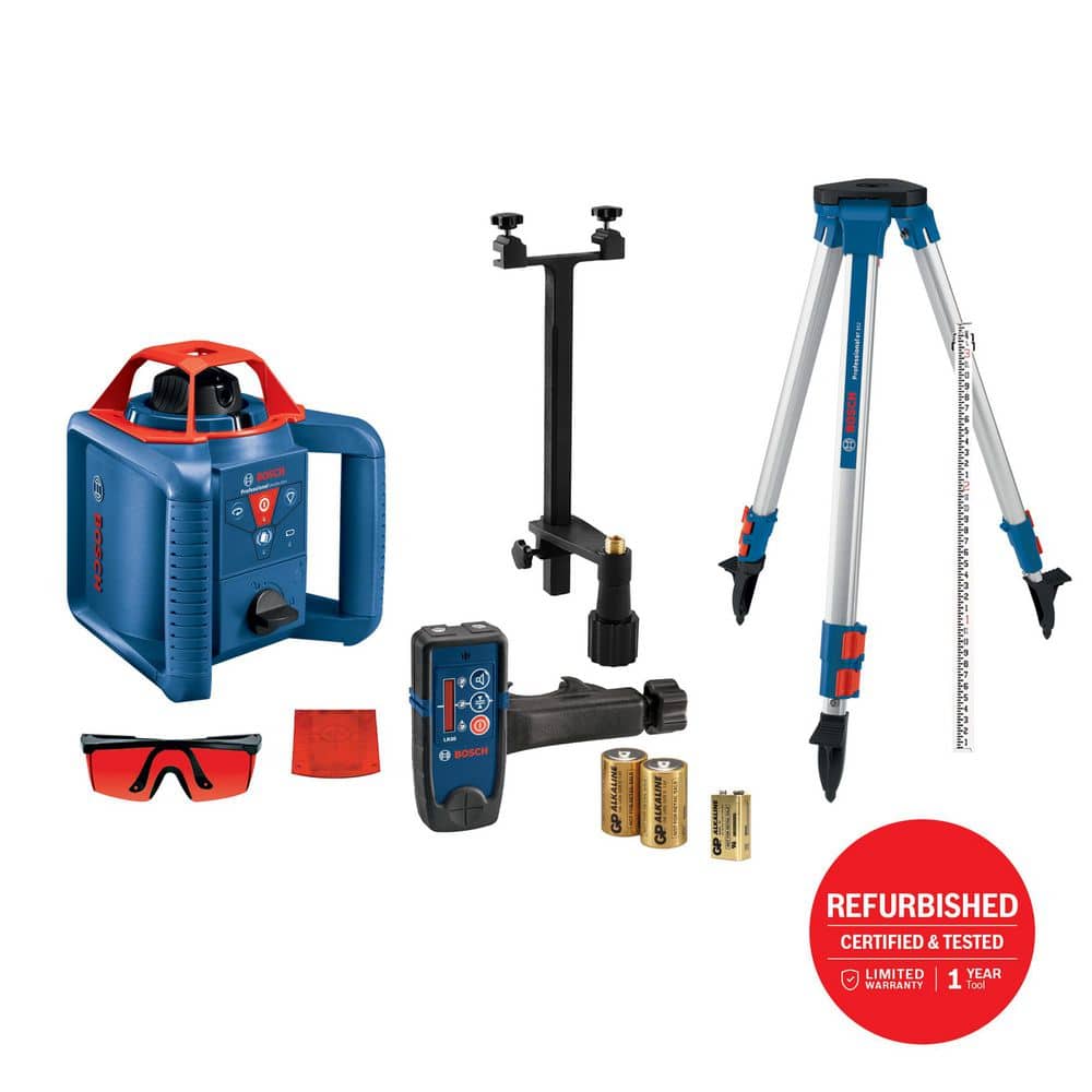 800 ft. Rotary Laser Level Self Leveling Complete Kit with Hard Carrying Case Factory Reconditioned - Image 1