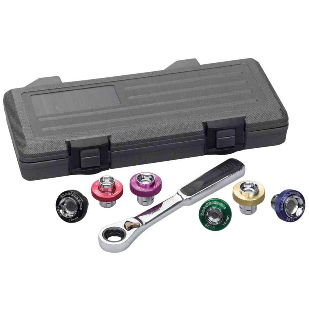 7 Piece 3/8" Drive 6 Point Magnetic Oil Drain Plug Metric Socket Set - Image 1