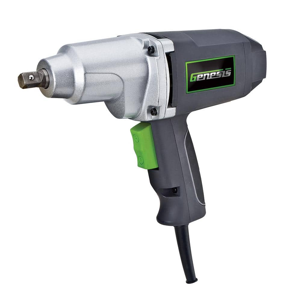 7.5 Amp 1/2 in. Impact Wrench Driver with Detent Pin Square Drive Anvil, 4 Sockets and Heavy-Duty Storage Case - Image 1