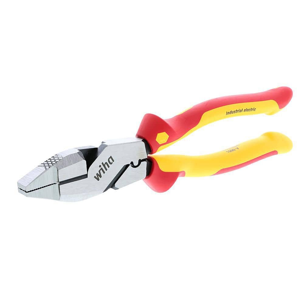 Wiha Insulated NE Style Linemans Pliers with Crimpers 9.5in - Image 1
