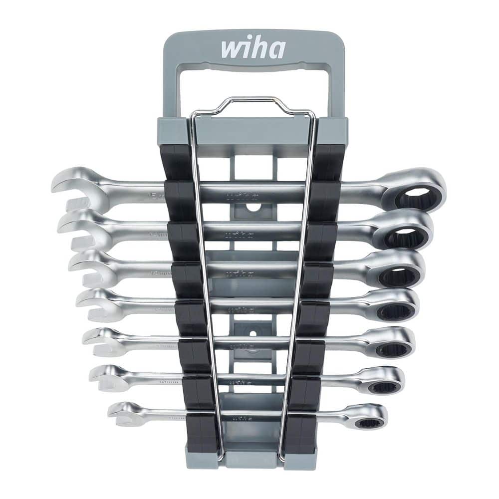 Wiha Combination Ratchet Wrench Set Metric 7pc - Image 1