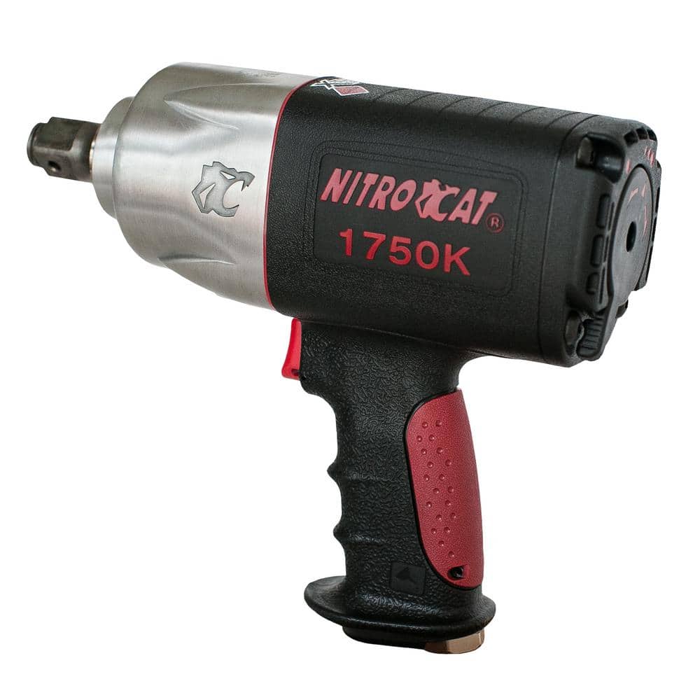 AIRCAT Pneumatic Tools 1750-K: 3/4-Inch Nitrocat Composite Twin Clutch Impact Wrench 1,500 ft-lbs - Image 1