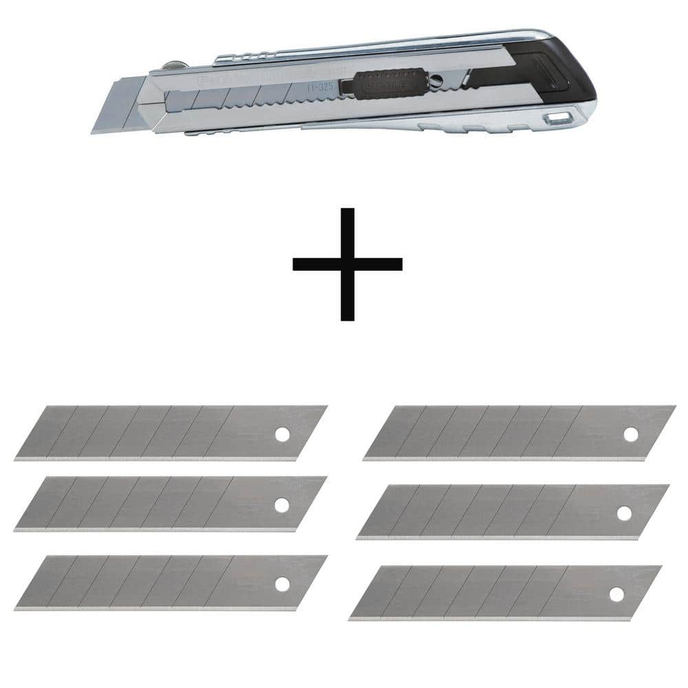 25 mm Xtreme Snap-Off Knife with 25 mm Heavy-Duty Snap-Off Blades (20 piece) - Image 1