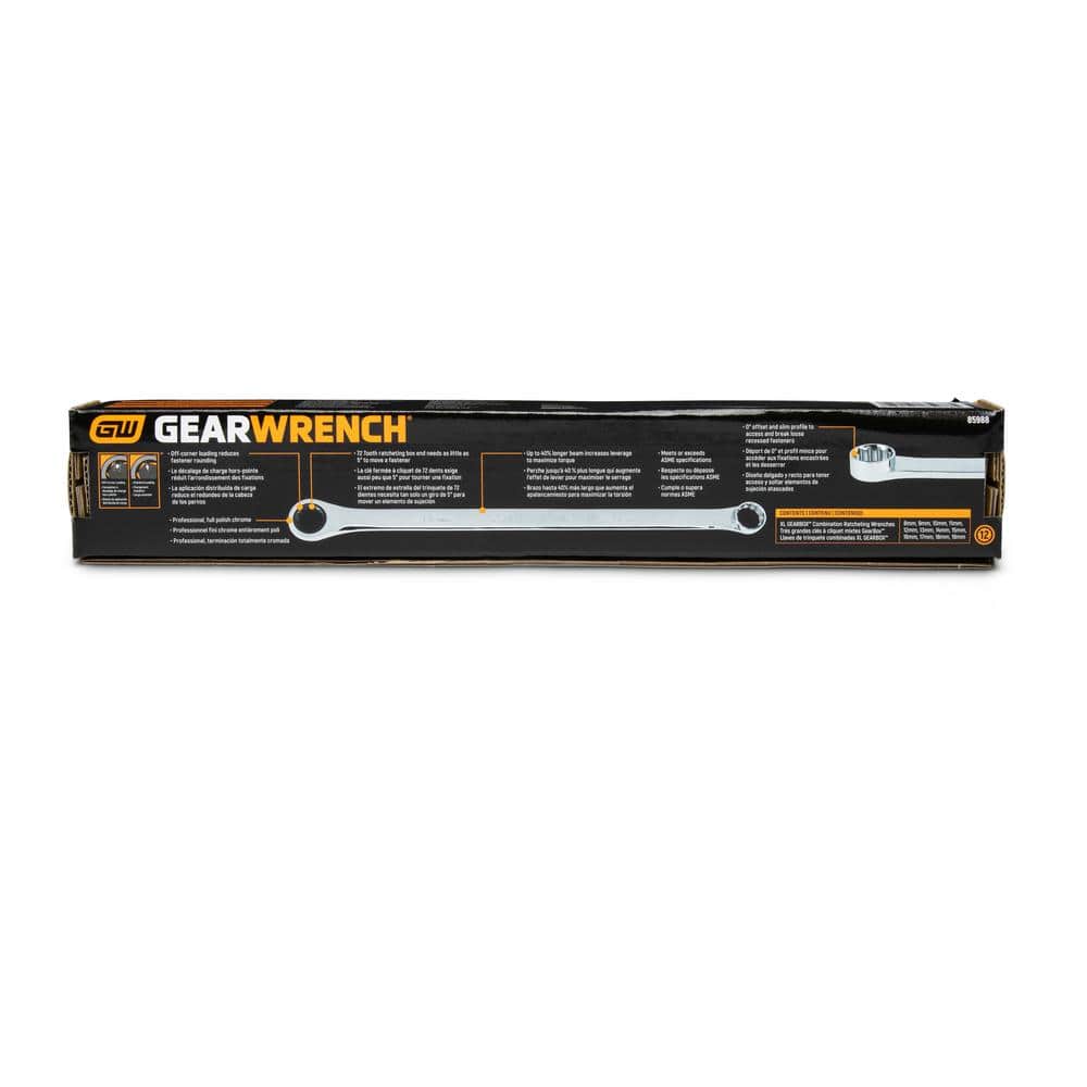 GEAWRENCH 12 Pc. Gearbox XL Ratcheting Wrench Set, Metric - 85988 - Image 1