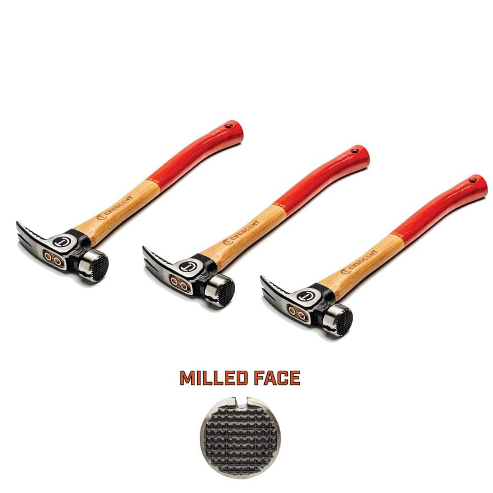 22 oz. Wood Milled-Face Framing Hammer Contractors Pack (3-Piece) - Image 1