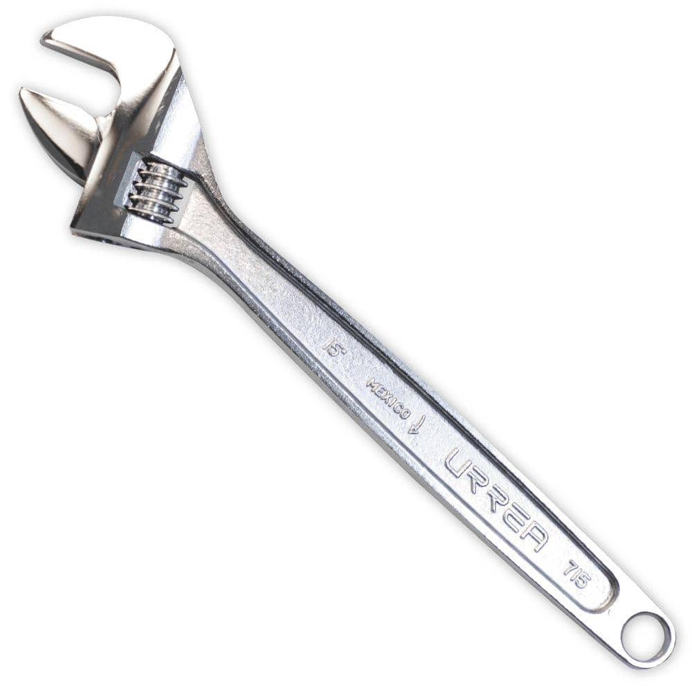 10 in. Long Chrome Adjustable Wrench - Image 1