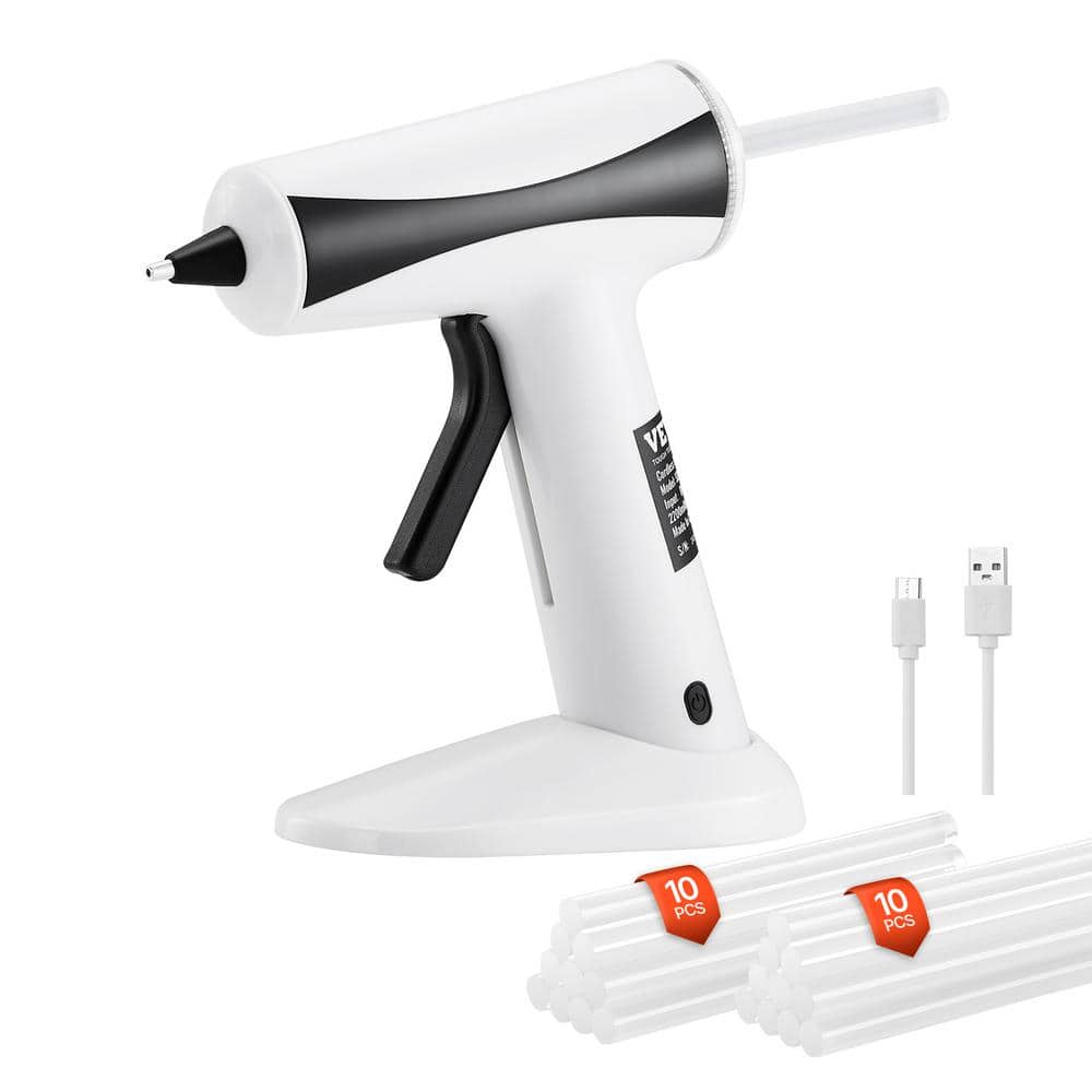 Hot Glue Gun, Rechargeable Cordless Glue Gun, Mini Wireless Hot Glue Gun Kit with 2200 mAh Battery, 20 Pcs Glue Sticks - Image 1