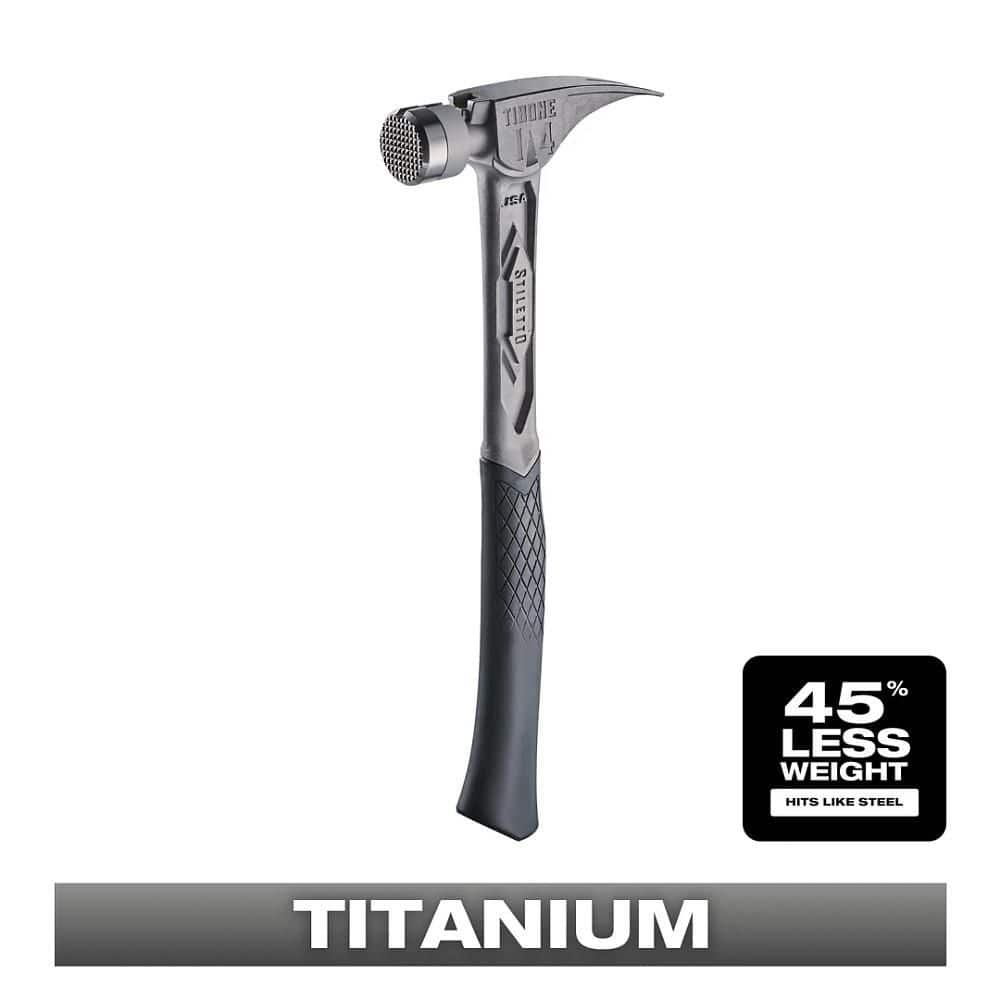 14 oz. TiBone Milled Face with Curved Handle - Image 1