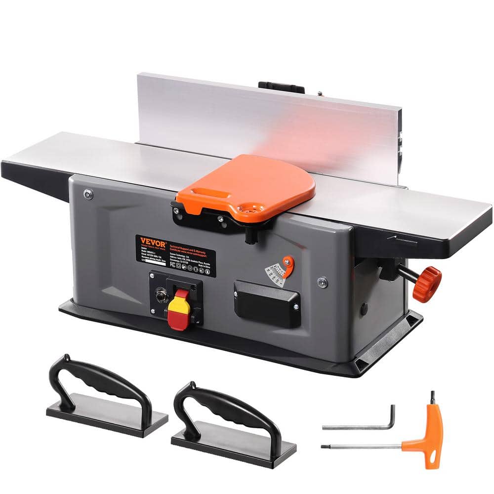 Spiral Benchtop Jointer 6 in. 1.5HP 10000 RPM Bench Top Wood Jointer with 14-Blade Spiral Cutterhead for All Wood Types - Image 1