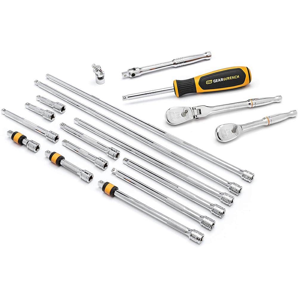 1/4 in. Drive 84-Tooth Ratchet and Drive Tool Accessory Set (18-Piece) - Image 1