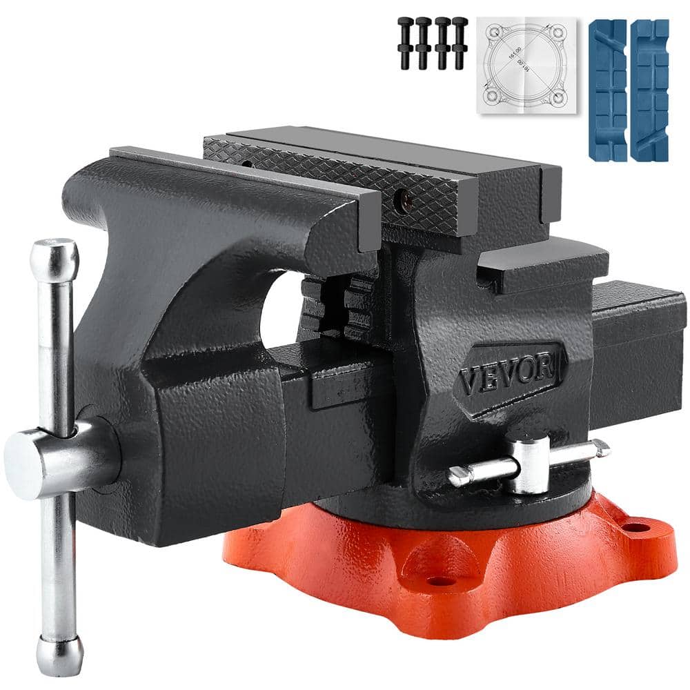 Bench Vise 5.5 in. Jaw Width 5. 5in. Max Jaw Opening Product 360° Swivel Locking Base 2.8 in. Throat Depth - Image 1