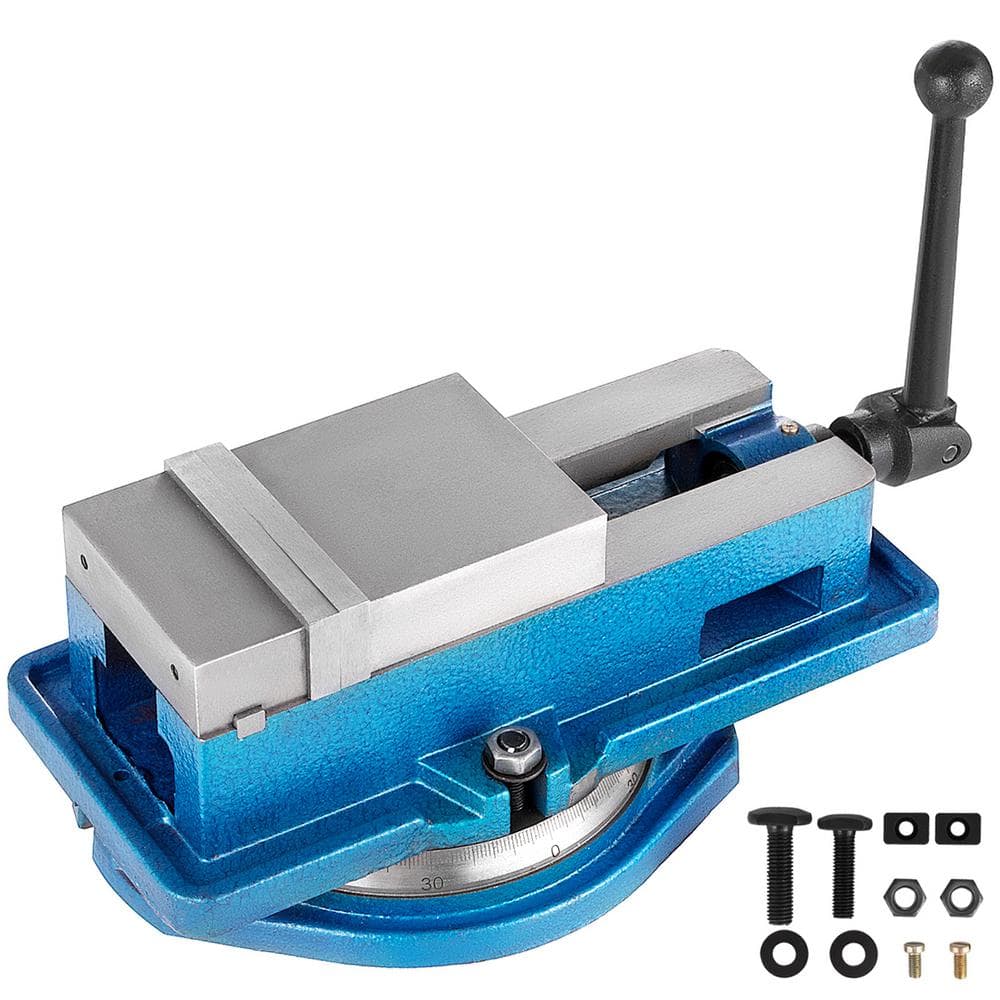 Bench Clamp Vise 4 in. High Precision Milling Vise with 360-Degree Swiveling Base - Image 1