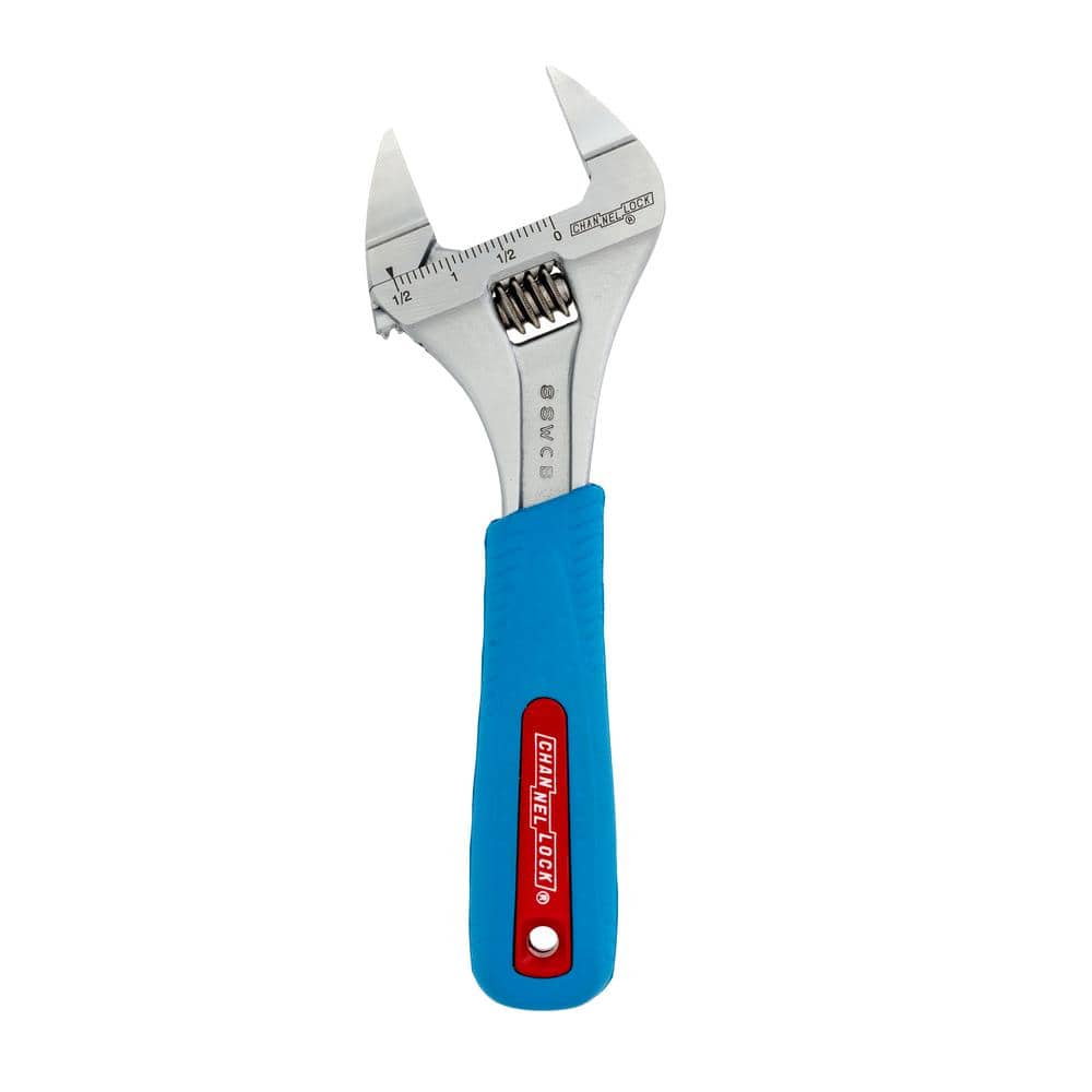 Channellock 8In Slim Jaw Adjustable Wrench - Image 1