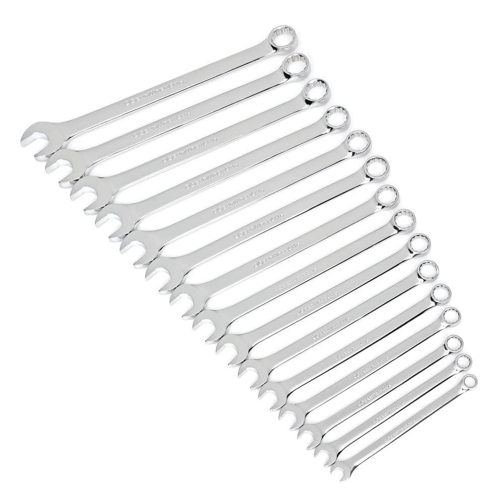 12-Point Metric Long Pattern Combination Wrench Set (15-Piece) - Image 1