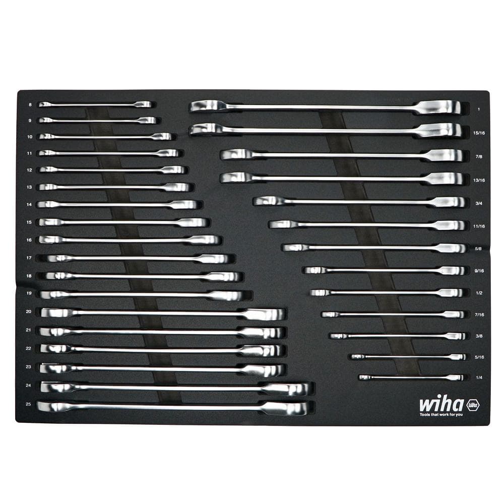Ratcheting Wrench Tray Set - SAE and Metric (31-Piece) - Image 1
