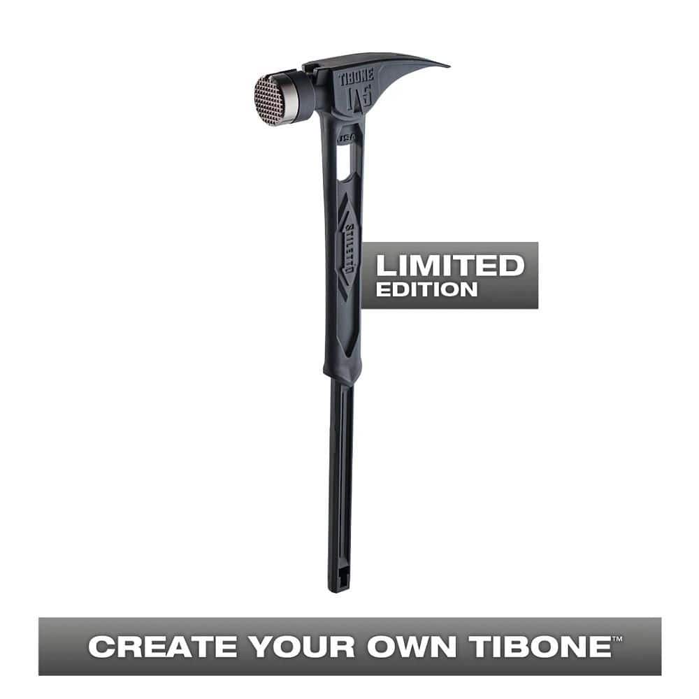 15 oz. TiBone Milled Face Limited Edition Black with Curved Handle - Image 1