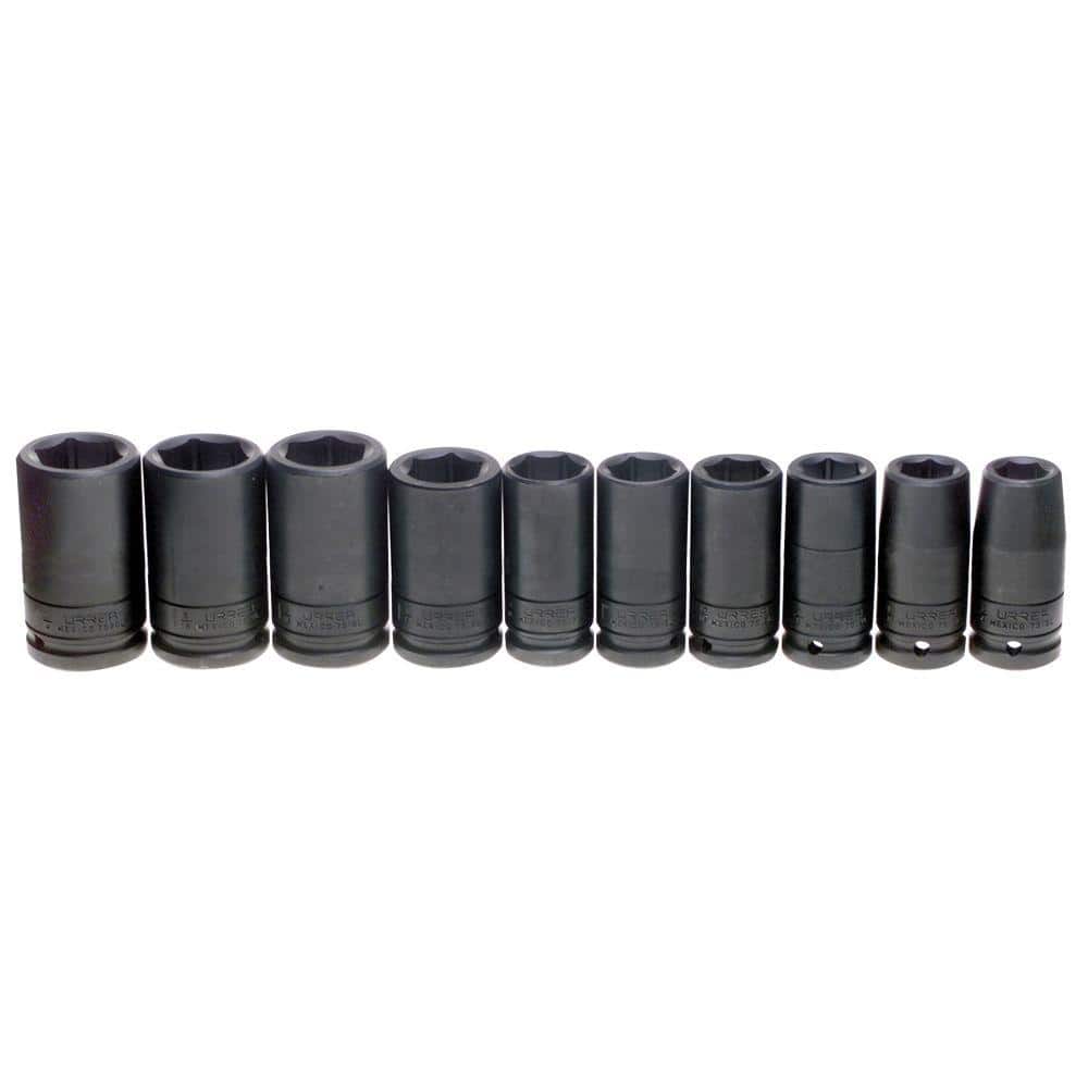 3/4 in. Drive Deep 6-Point Impact Socket Set (10-Piece) - Image 1