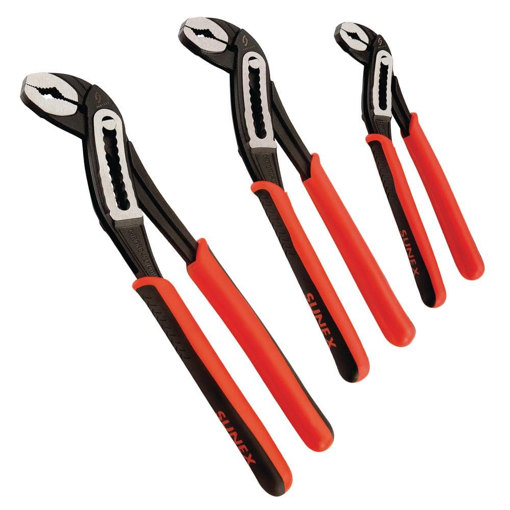 Sunex 3 Pc Slip Joint Water Pump Pliers Set - Image 1