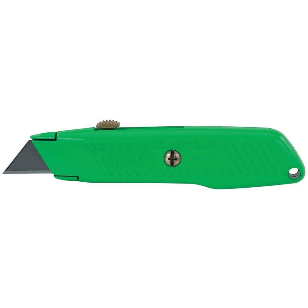 Stanley Tools 10-179 36 Pack 5-7/8in. High Visibility Rectractable Utility Knife, Green - Image 1