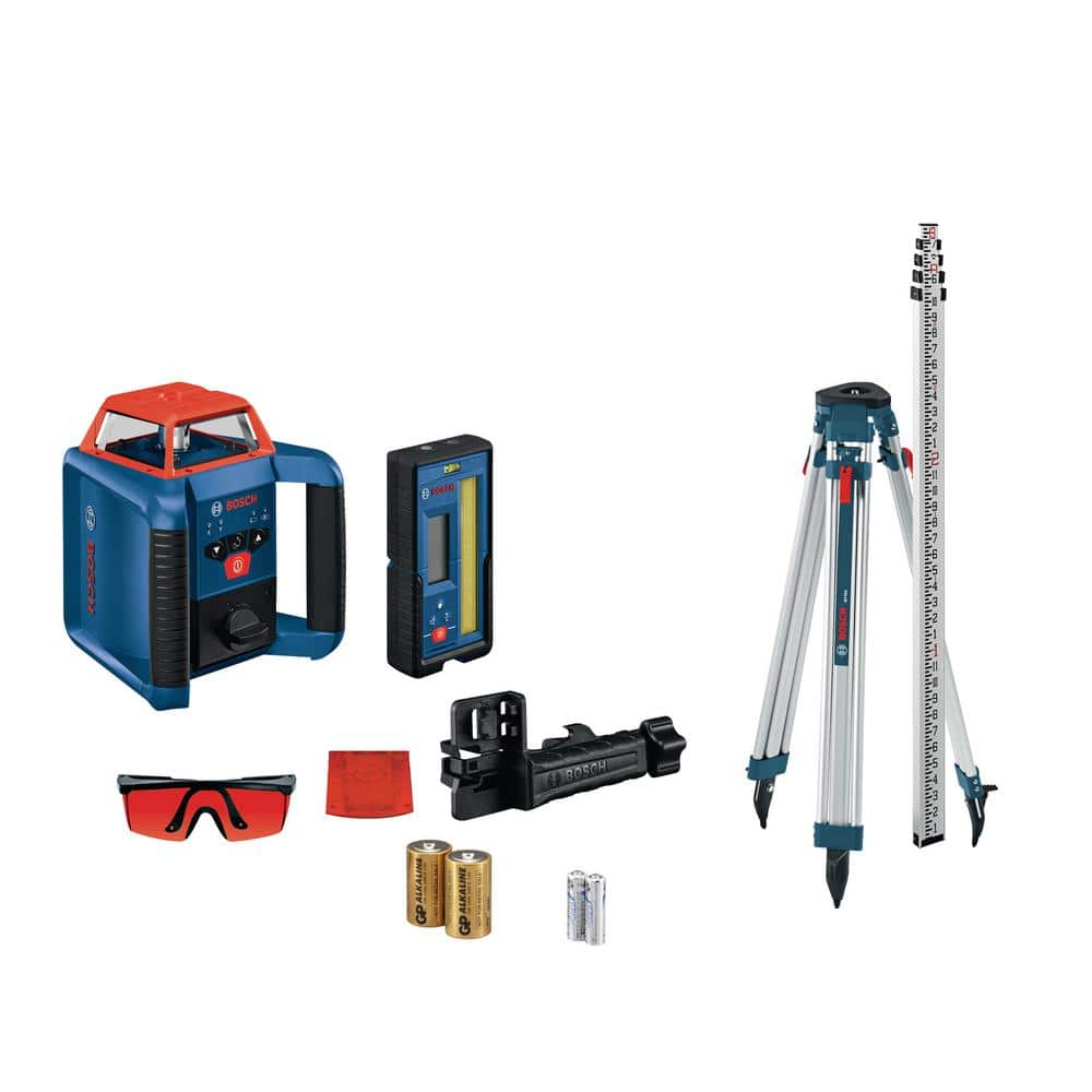 REVOLVE 2000 ft. Horizontal Rotary Laser Self Leveling Complete Kit with Manual Dual Slope - Image 1