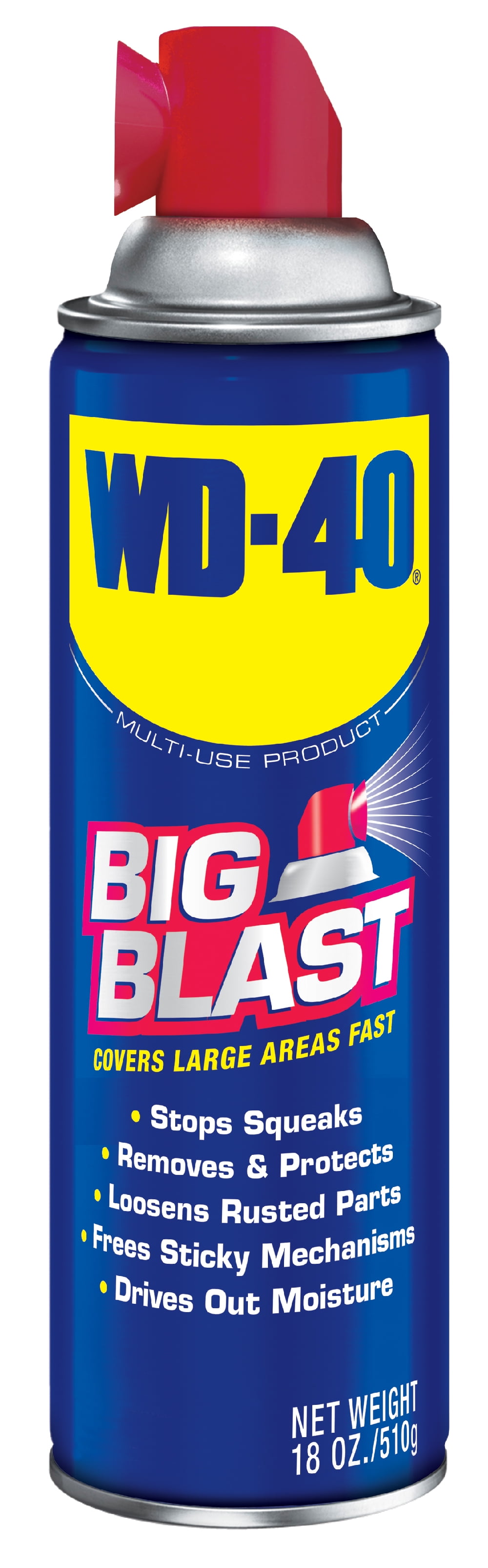 Original WD-40 Formula, Multi-Use Product Big-Blast, Multi-Purpose Lubricant with Wide Nozzle Spray, 18oz - Image 1