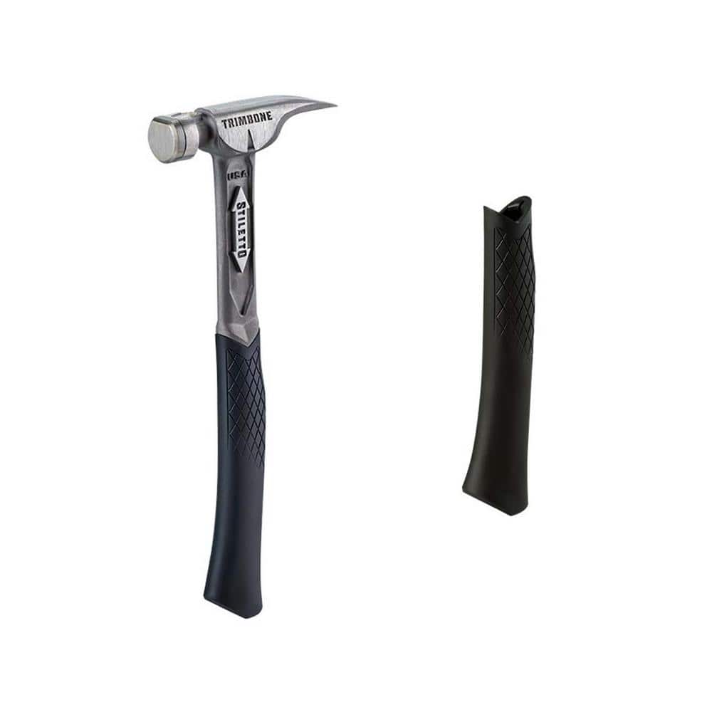 TRIMBONE Titanium Smooth Face with Curved Handle with Black Replacement Grip (2-Piece) - Image 1