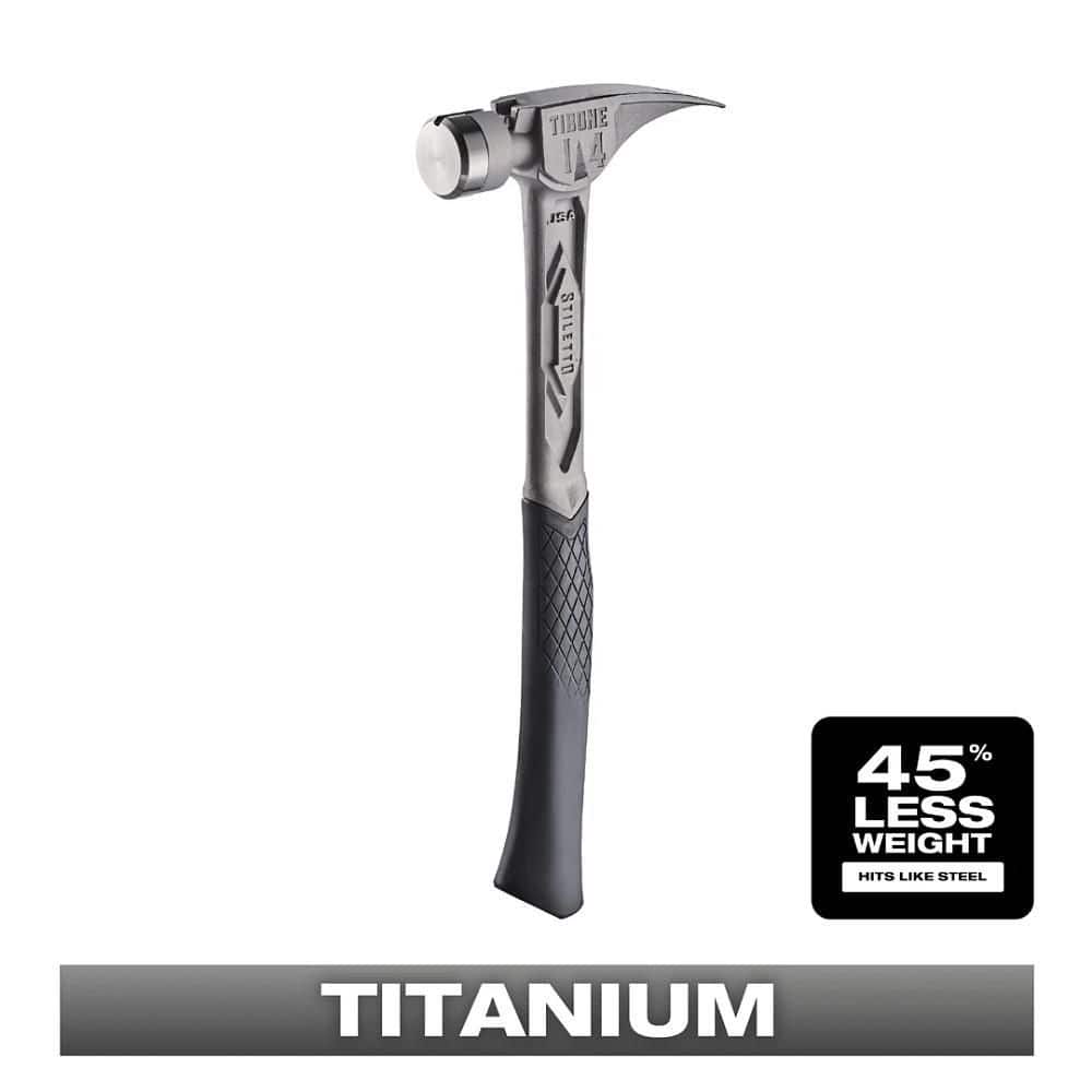 14 oz. TiBone Smooth Face with Curved Handle - Image 1