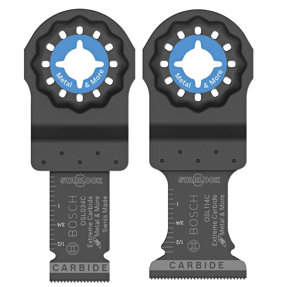 Starlock Oscillating Multi-Tool Accessory Blade Set with 3/4 in. and 1-1/4 in. Blades (2-Piece) - Image 1