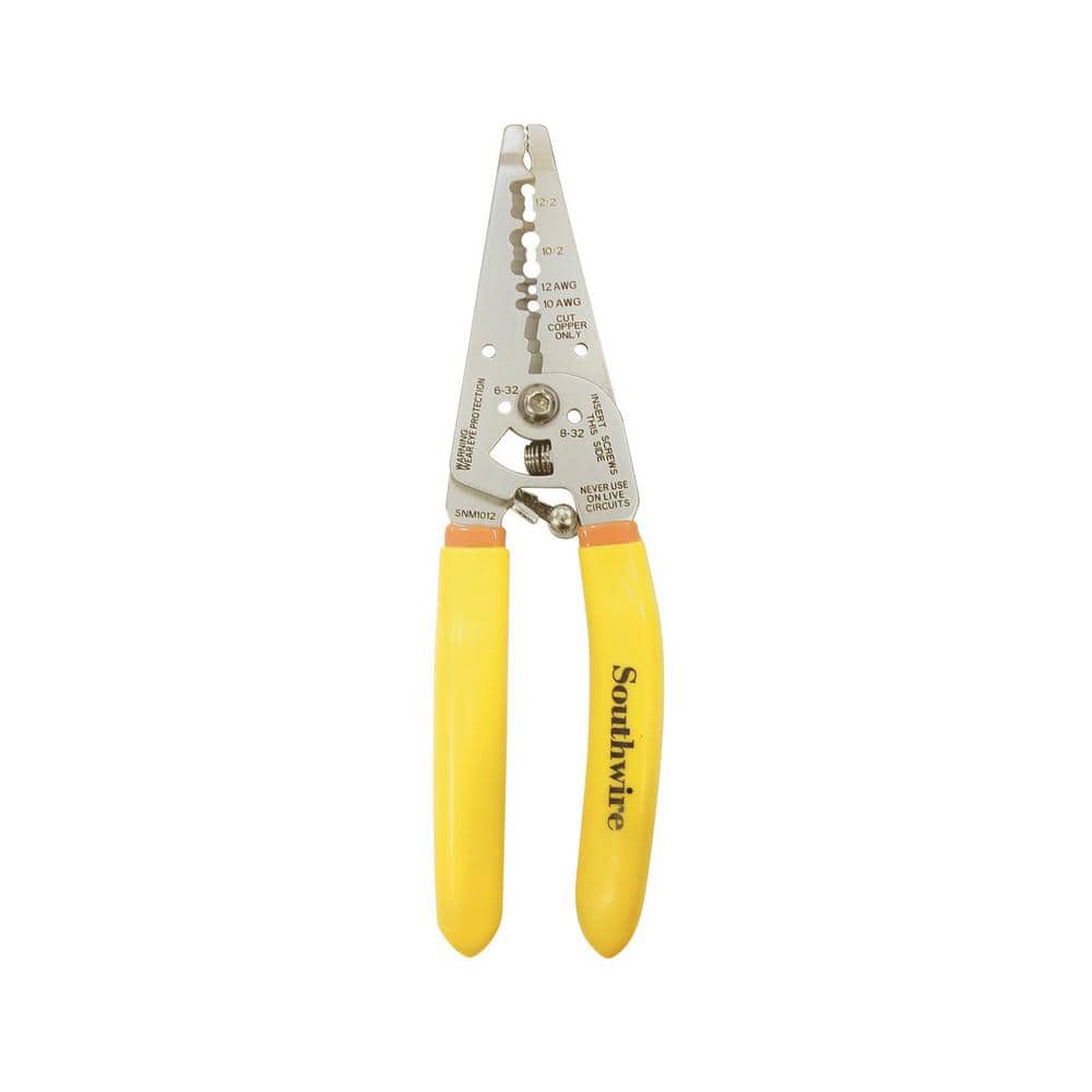 Wire Stripper and Cutter for 10-12 AWG with Ergonomic Handles - Image 1