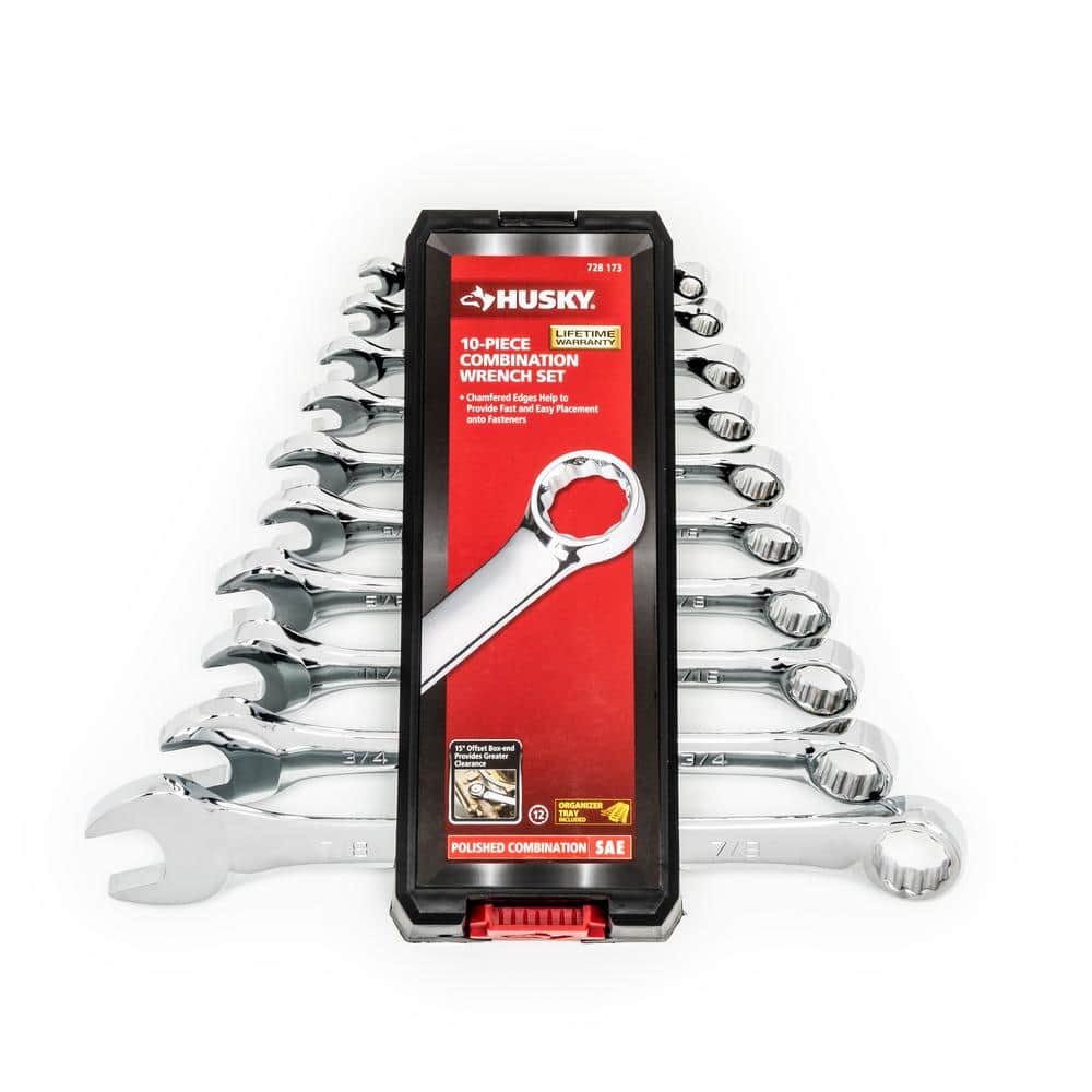 SAE Combination Wrench Set (10-Piece) - Image 1