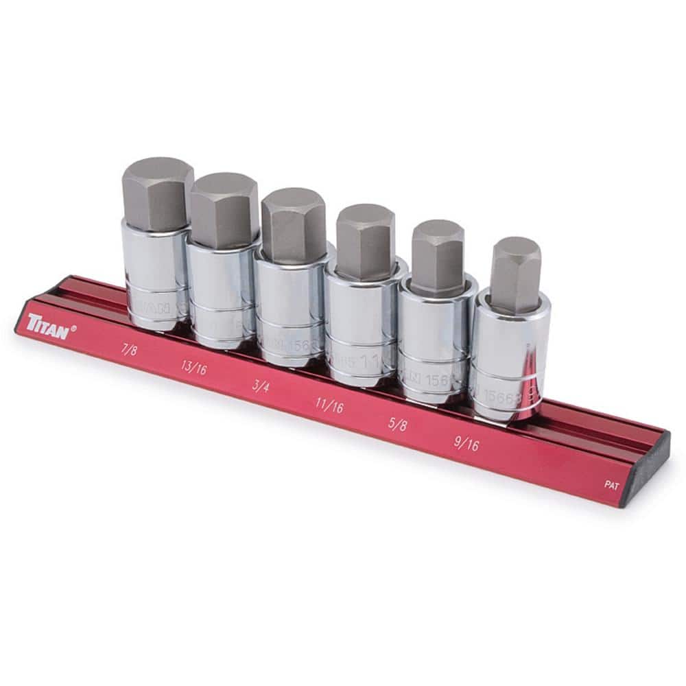 13-Piece SAE Hex Bit Socket Set - Image 1