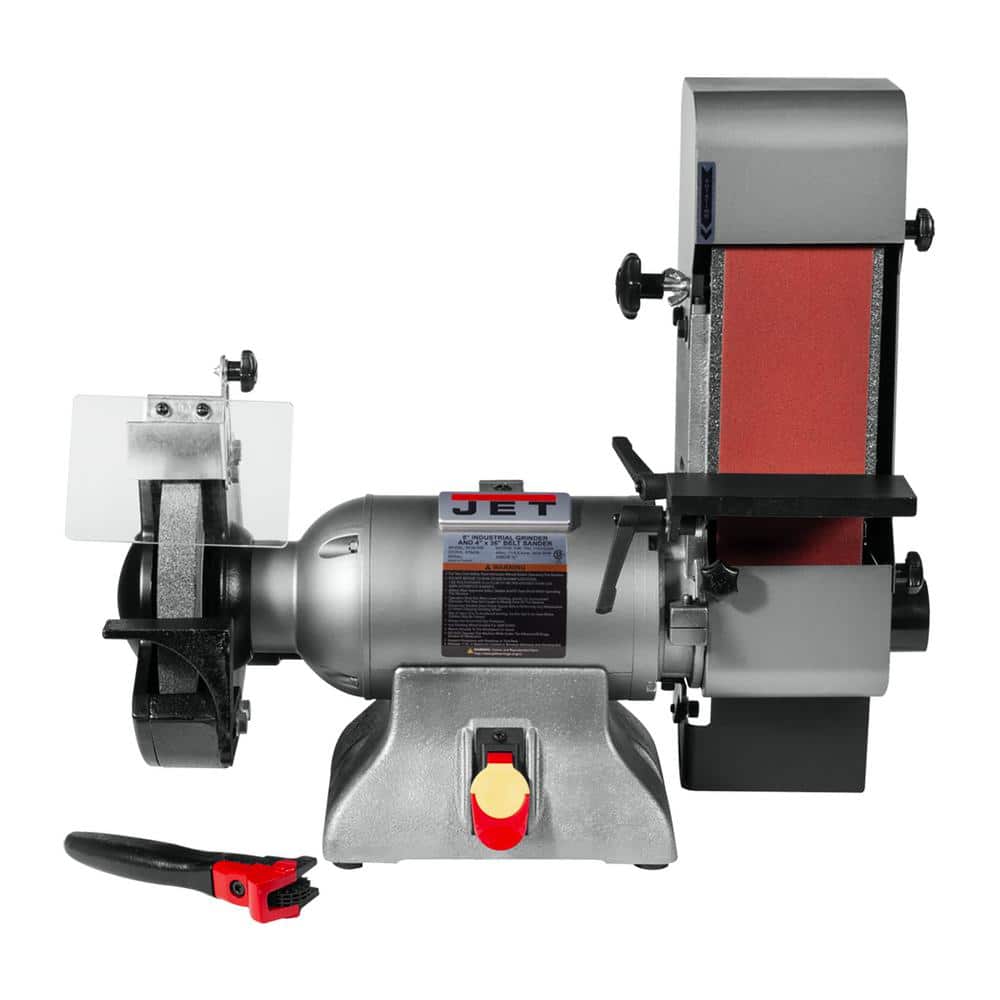 Combination 8 in. Industrial Grinder and 4 in. x 36 in. Belt Sander 1 HP 115-Volt, IBGB-436 - Image 1