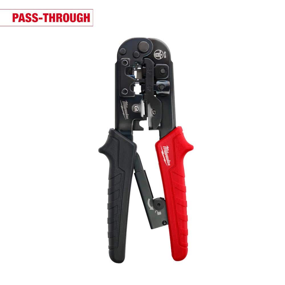 Ratcheting Pass-Through Crimper & Stripper - Image 1