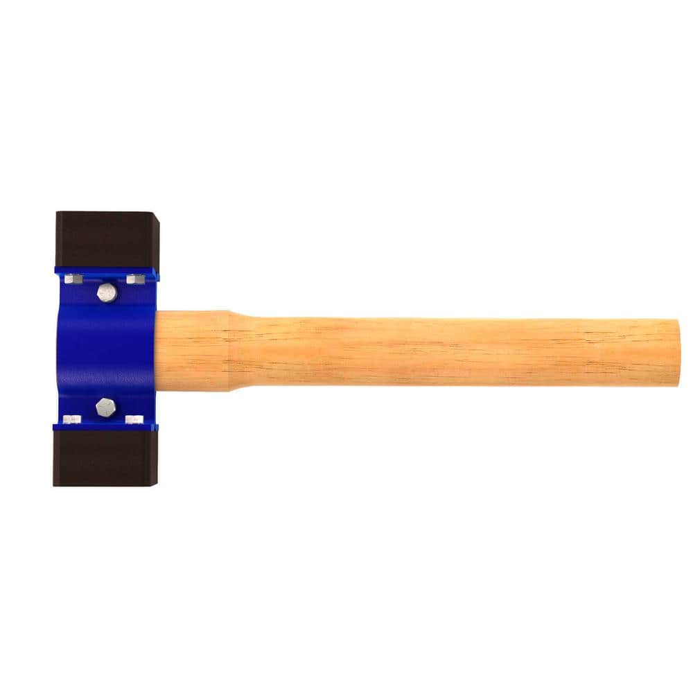 7-3/4 in. x 2-3/4 in. Rubber Hammer with 18 in. Wood Handle - Image 1
