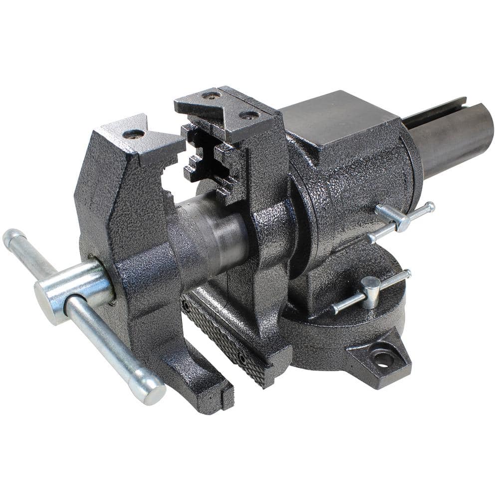 5 in. Multi-Purpose Rotating Pipe and Bench Vise with Swivel Base - Image 1