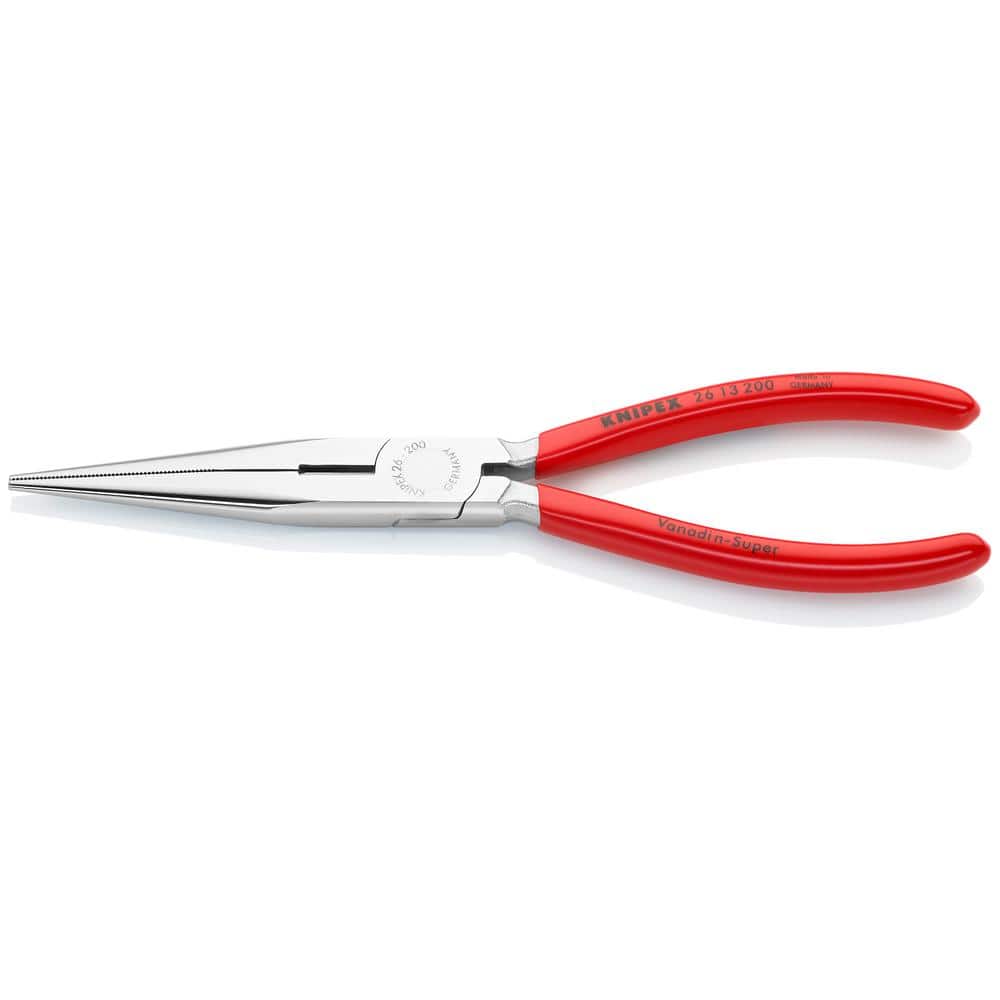 8 in. Long Nose Pliers with Cutter and Chrome Plating - Image 1