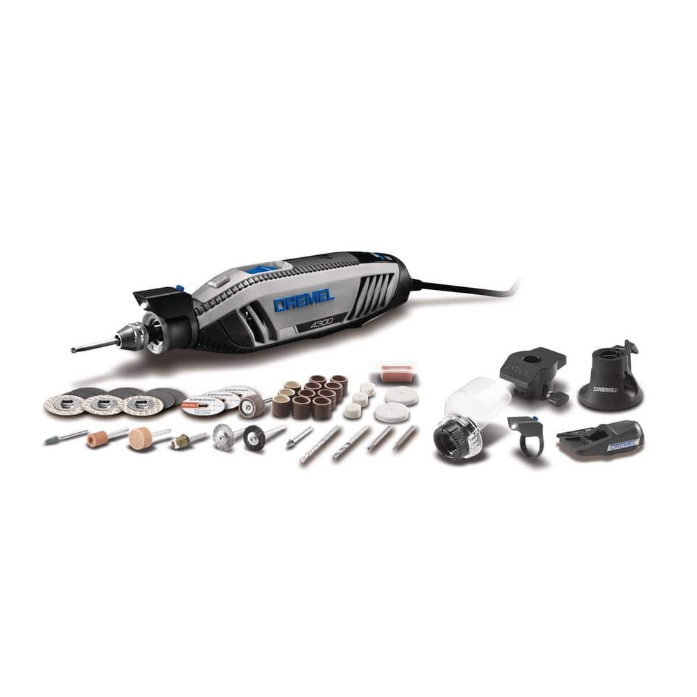 4300 Series 1.8 Amp Variable Speed Corded Rotary Tool Kit with 11-Pc EZ Lock Cutting Rotary Accessories Kit - Image 1