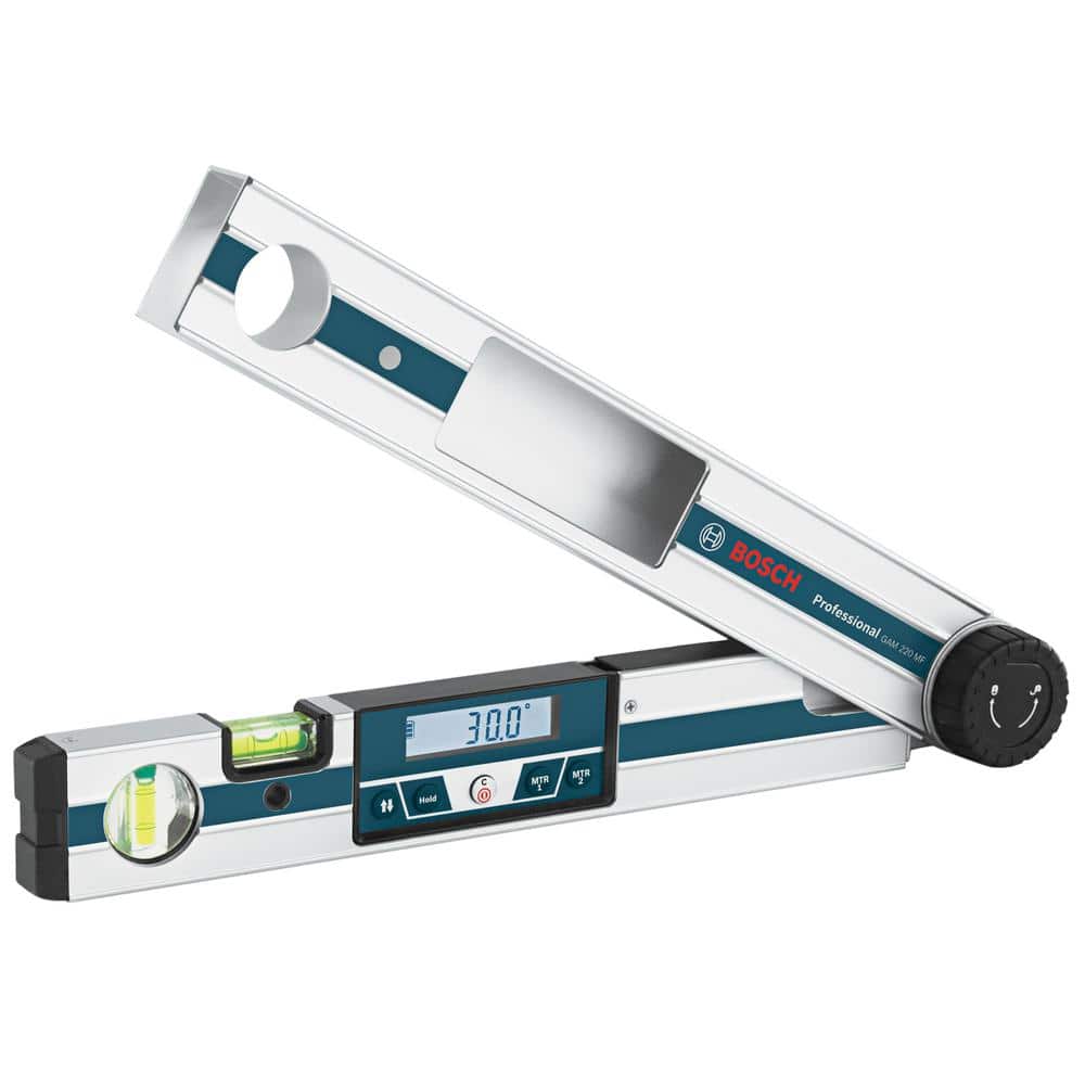 Miter Finder Digital Angle Finder Features Miter Cut Calculator, Protractor and Level with Carrying Case - Image 1