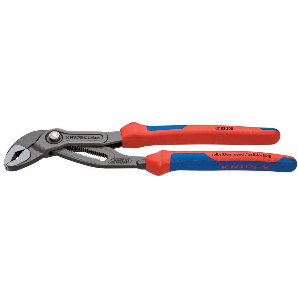 Heavy Duty Forged Steel 12 in. Cobra Pliers with 61 HRC Teeth and Multi-Component Comfort Grip - Image 1