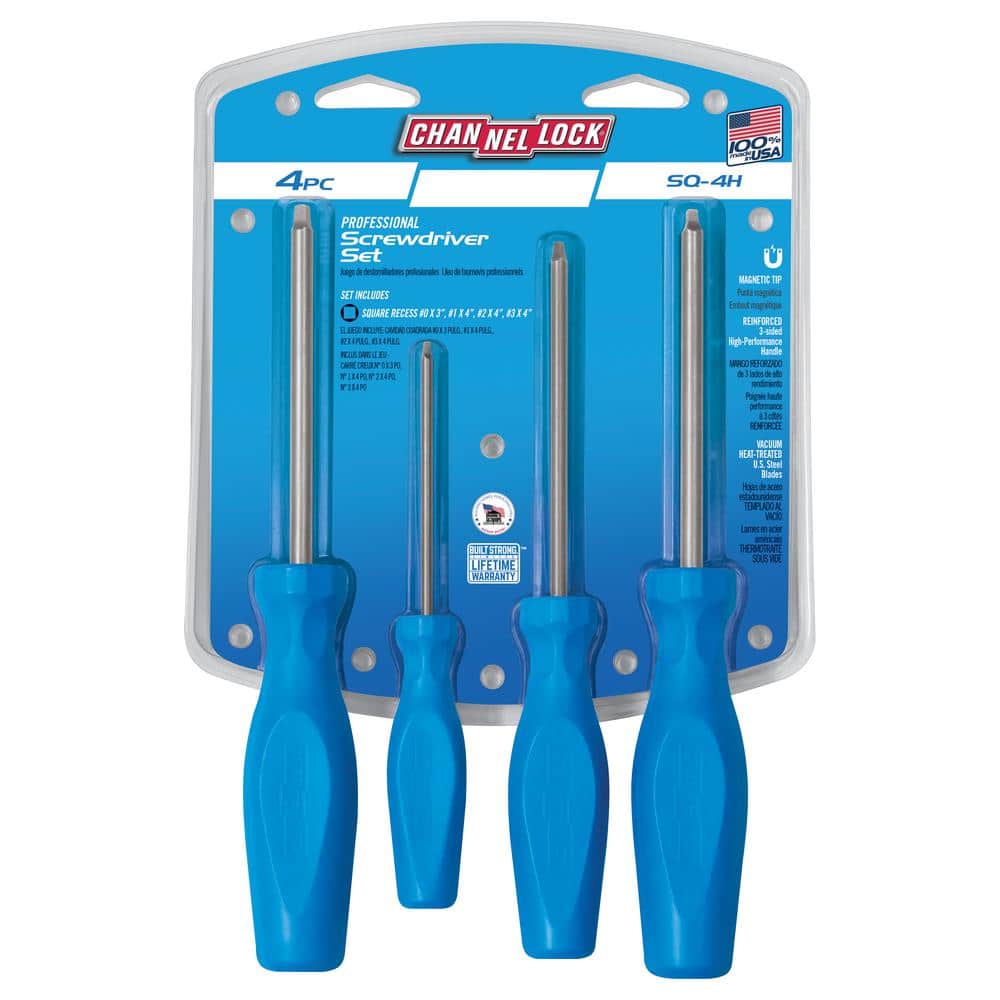 Square-Recess Screwdriver Set (4-Piece) - Image 1