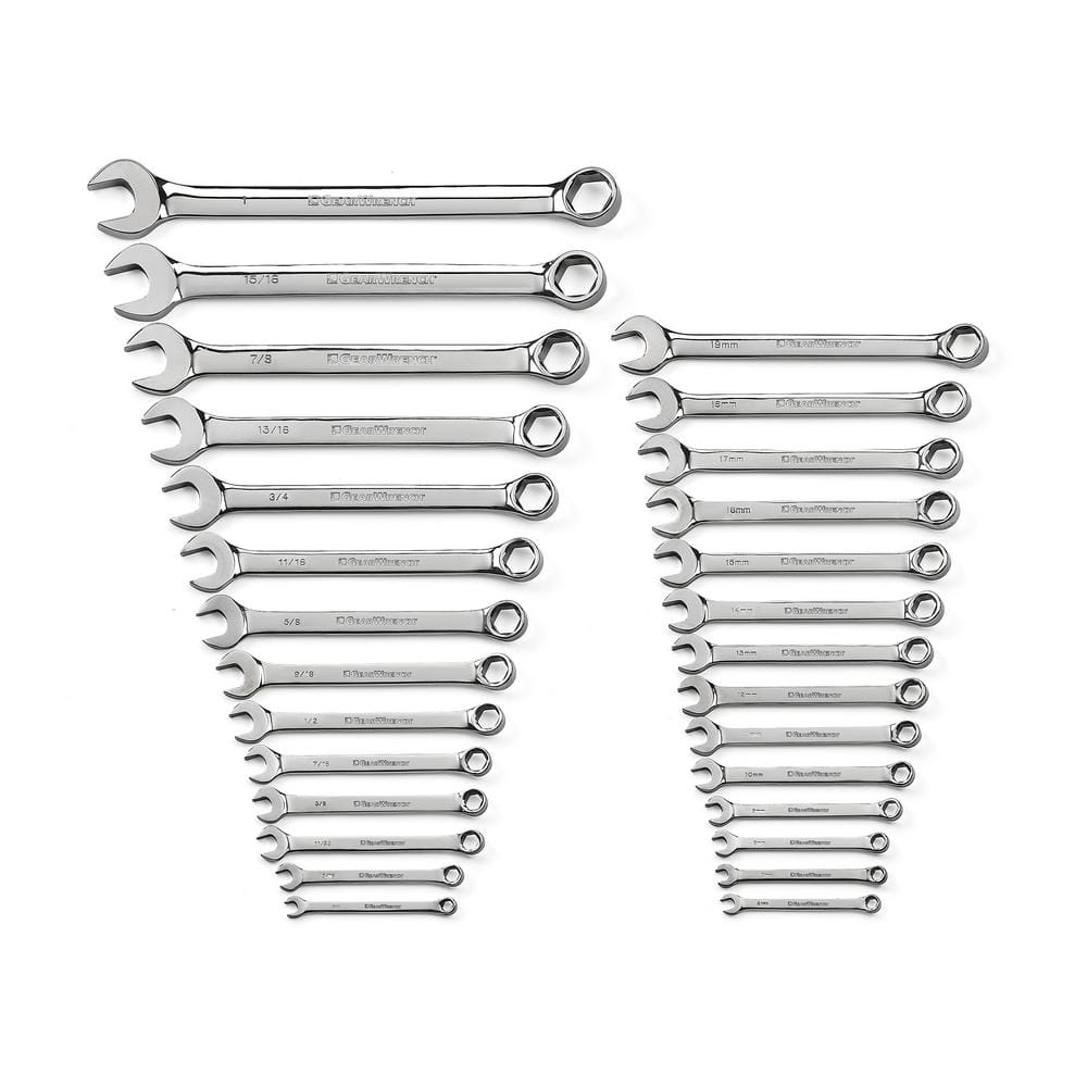 GEARWRENCH 28 Piece Combination Wrench Set | 6 Point | SAE & Metric | 81923 - Image 1