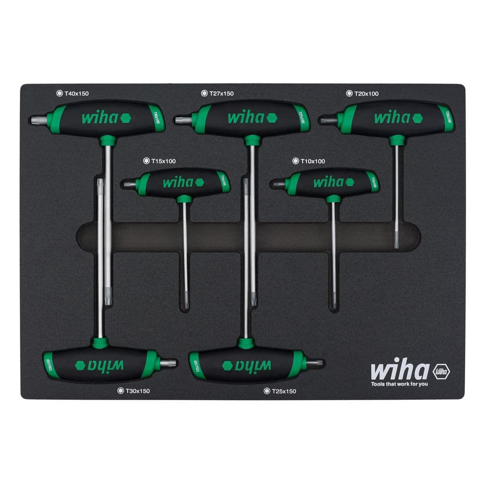 SoftGrip Dual Drive Torx Key T-Handle (7-Piece) Tray Set - Image 1